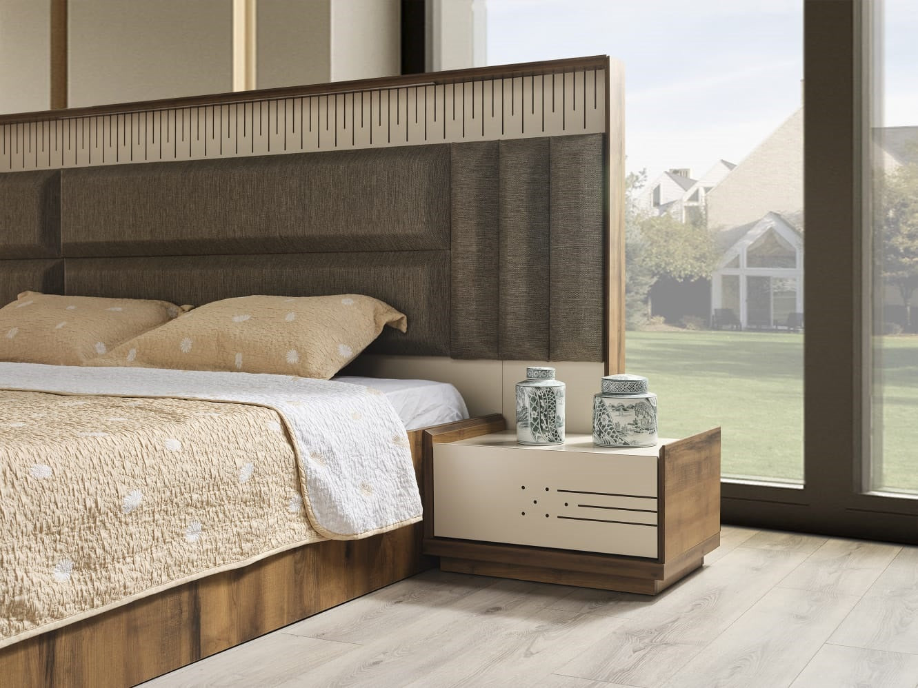 Space-Saving Bedroom Sets with Wardrobe for Small Apartments