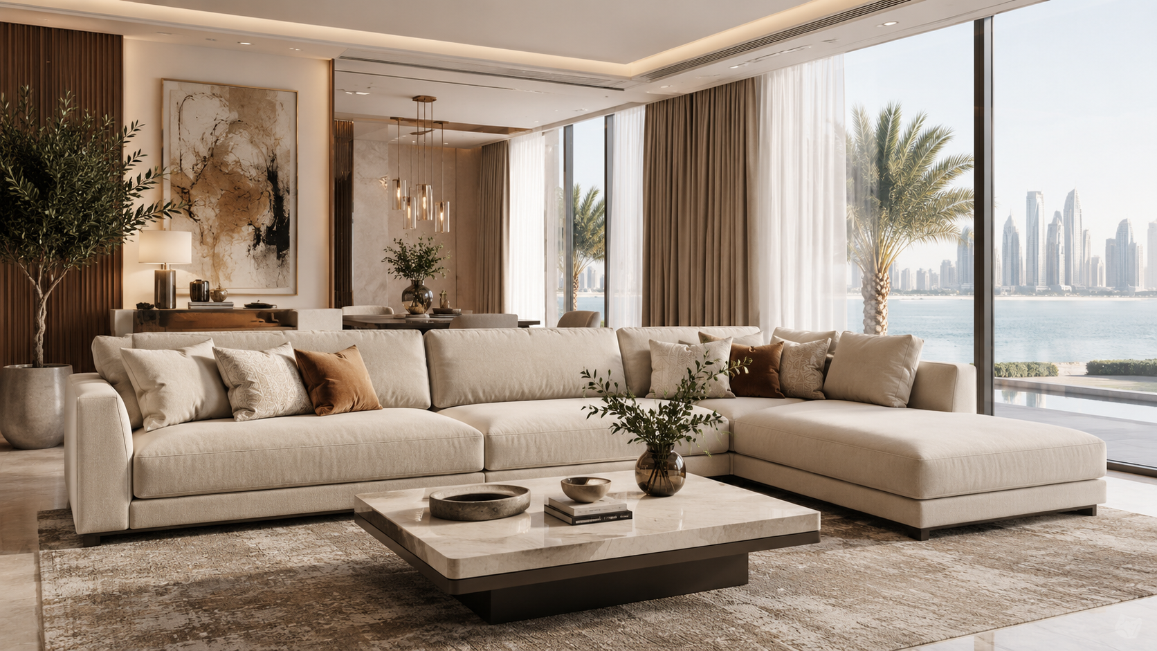 Best L-Shaped Sofa Designs for Living Rooms in the UAE