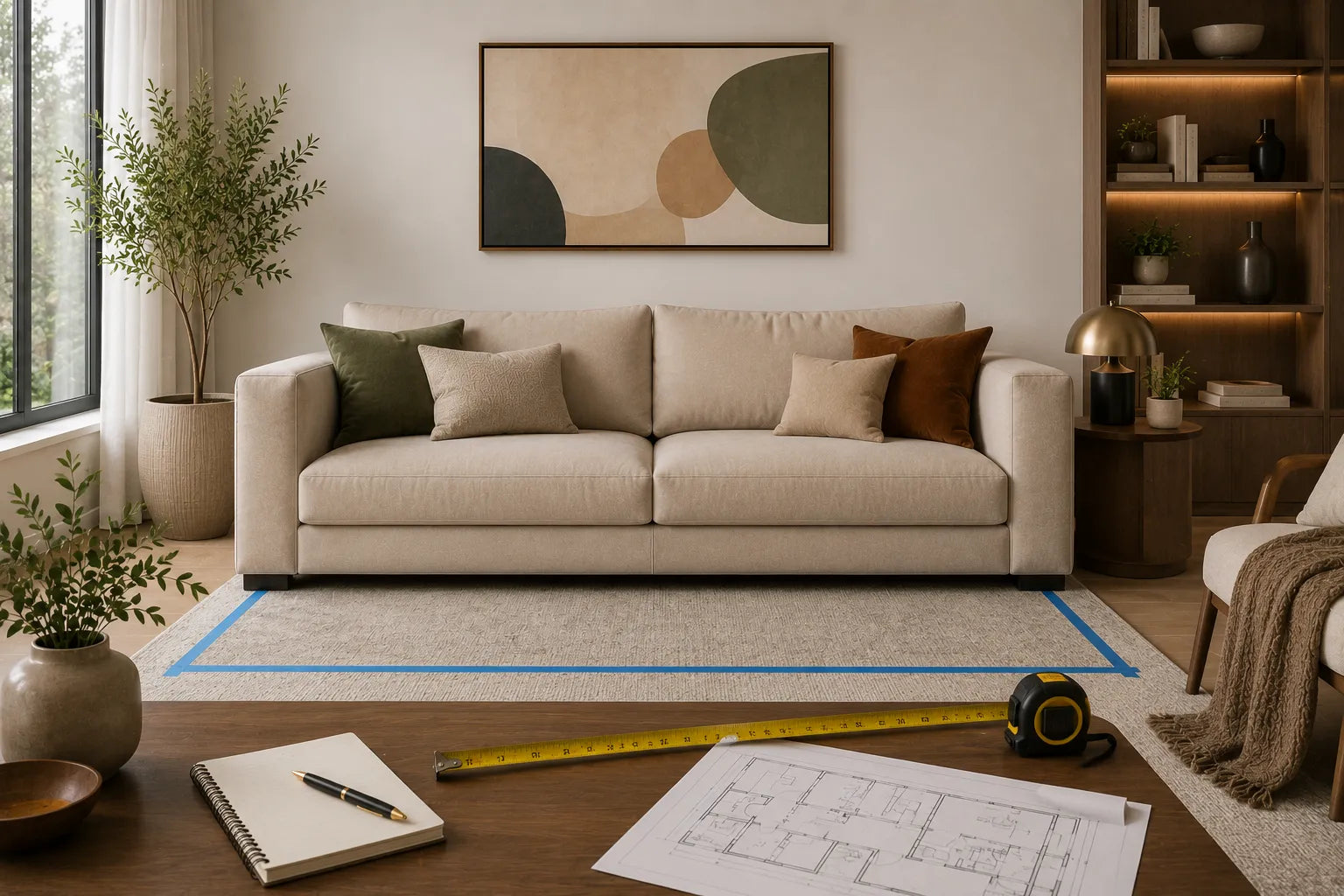 How to measure for a sofa, couch size guide