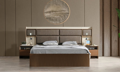 new Milano 6-Pieces King Bedroom Set - 180x200 cm FREE MIRROR UNIT - MK Kabbani Furniture