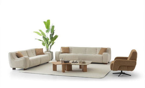 Flat sofa set 3+3+1