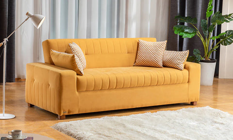 Mira Sofa Bed "yellow " - MK Kabbani Furniture