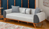 Bolivia sofa set (3+3+1+1 free chair ) gray color - MK Kabbani Furniture