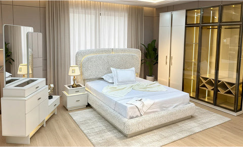 Dream 6 PC FULL BEDROOM SET - 180*200 CM WITH WARDROBE