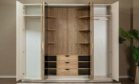 Egy Monaco 6 Doors Wardrobe