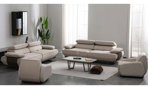 wow bro sofa set : 3+3+1 + free chair - MK Kabbani Furniture