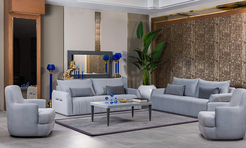 Roma sofa set 3+3+1+1 + FREE CENTRE AND SIDE TABLE - MK Kabbani Furniture