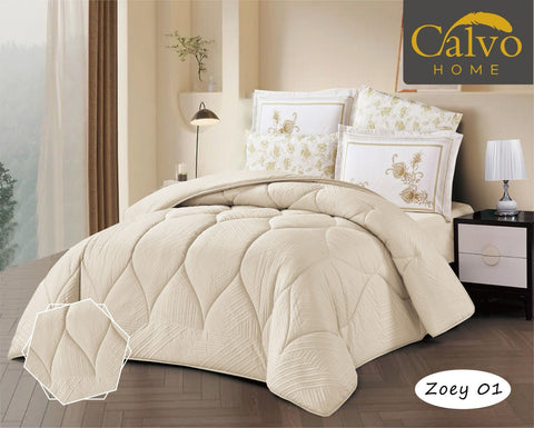 Zoey Cotton Comforter 4Pcs single Set - 1