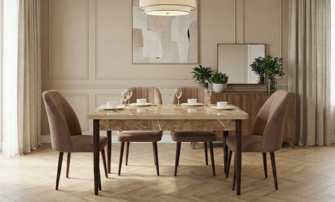 MASA  6-seater Dining Set ( Beige )