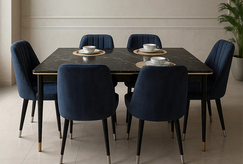 MASA  6-seater Dining Set ( Black )