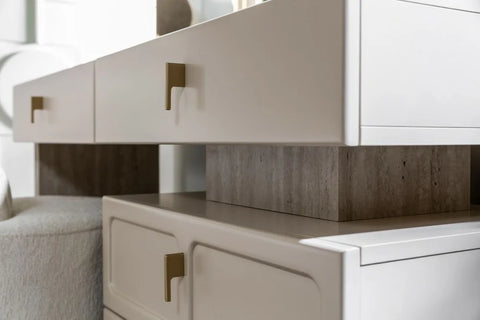 Danty 7 PC Full Bedroom Set - 180x195  cm with wardrobe - MK Kabbani Furniture