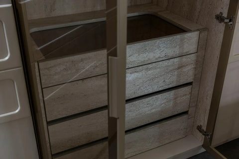 Danty 7 PC Full Bedroom Set - 180x195  cm with wardrobe - MK Kabbani Furniture
