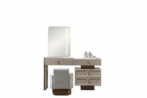 Danty 7 PC Full Bedroom Set - 180x195  cm with wardrobe - MK Kabbani Furniture