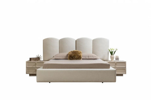 Danty 7 PC Full Bedroom Set - 180x195  cm with wardrobe - MK Kabbani Furniture