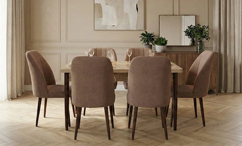 MASA  6-seater Dining Set ( Beige )