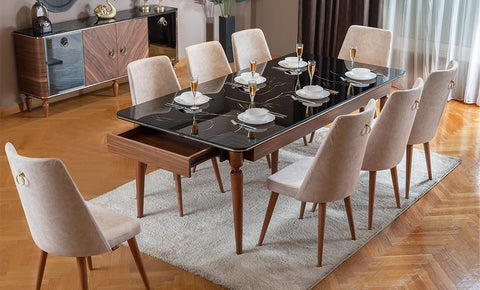 Black Dining Room - MK Kabbani Furniture