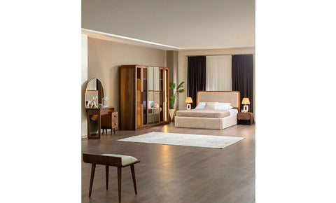 Lazourdy 7 PC full Bedroom set - 180*200 cm with wardrobe