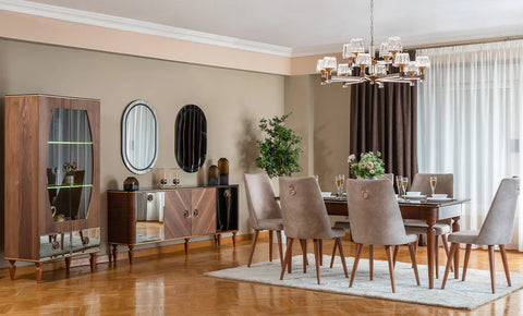 Black Dining Room - MK Kabbani Furniture
