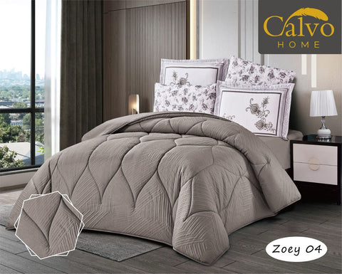 Zoey Cotton Comforter 4Pcs single Set - 4