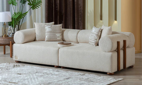 pipe 3-Seater beige color