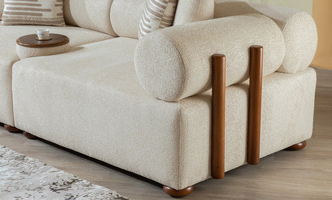 pipe 3-Seater beige color