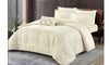 Rose Comforter Set 7 PCS - King - off-white color - MK Kabbani Furniture