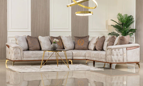 Gloria L shape sofa - MK Kabbani Furniture