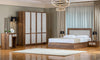 Zina 6 PC full Bedroom set - 180*200 cm with wardrobe - MK Kabbani Furniture