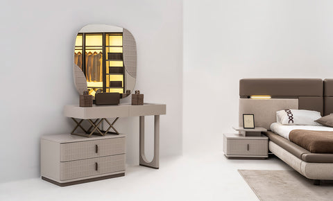 Renaissance 6 PC Full Bedroom Set - 180x200   cm with wardrobe