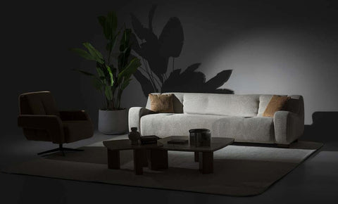 Flat sofa set 3+3+1