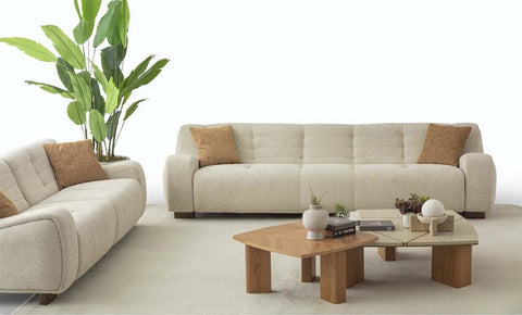 Flat sofa set 3+3+1