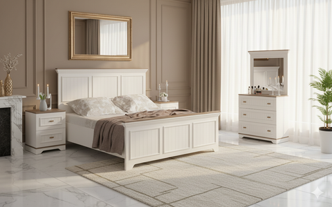 Tiffany 5-piece King Bedroom Set 180x200 cm