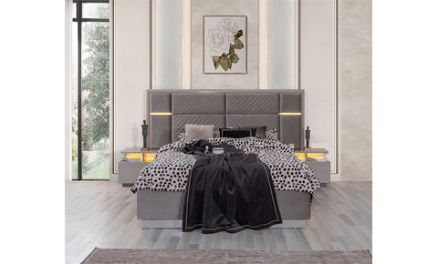 Torino 6-Pieces King Bedroom Set - 180x200 cm - MK Kabbani Furniture