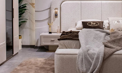 مونزا طقم غرفة نوم كاملة 8 قطع 180*200 مع خزانة 