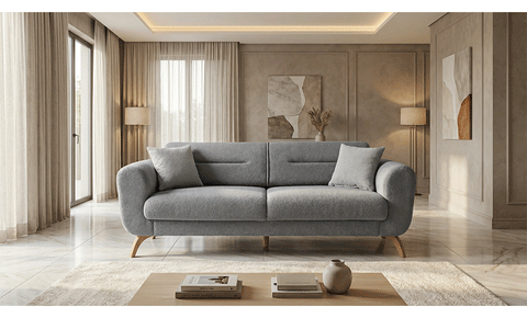 TROY sofa set  ( 3+3+1 ) Gray color