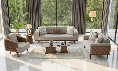 Bavaria sofa set 3+3+1