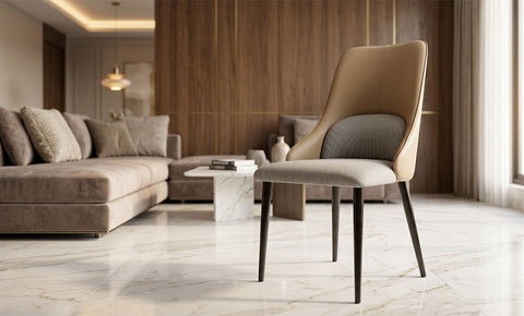 Ceramic Dining set 6 seater ( Camel color )