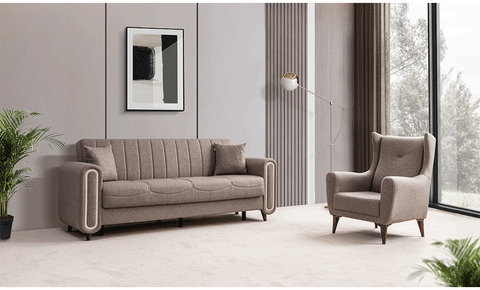 Rosy sofa set  ( 3+3+1 )