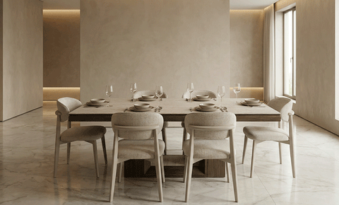 فايفنس - طاولة طعام - 6 مقاعد    