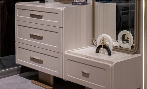 مونزا طقم غرفة نوم كاملة 8 قطع 180*200 مع خزانة 