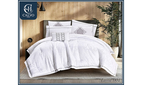 Laila Luxury Jacquard 7-Piece Comforter Set 001