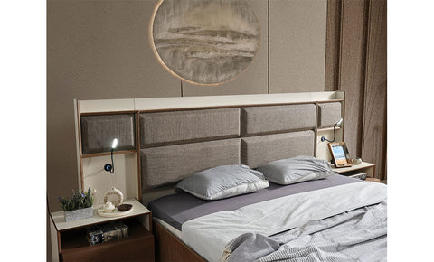 new Milano 6-Pieces King Bedroom Set - 180x200 cm FREE MIRROR UNIT - MK Kabbani Furniture