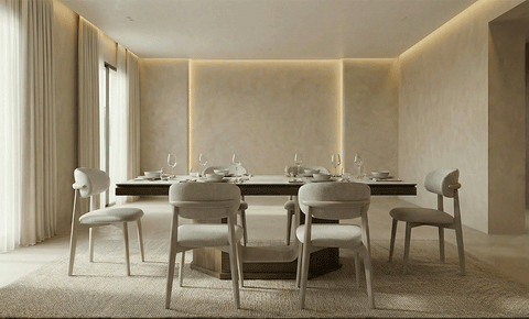 فايفنس - طاولة طعام - 6 مقاعد    