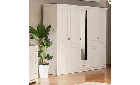 Tiffany 5 Door Wardrobe with mirror - MK Kabbani Furniture