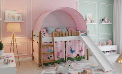 MY HOUSE Bunk Bed ( Rose Color )