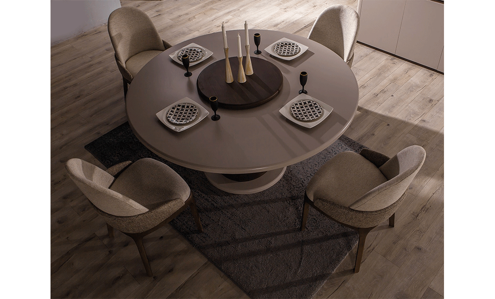 Nova Round table 6 seater Dining Set MK Kabbani Furniture