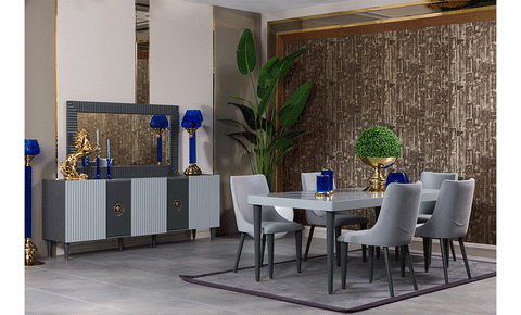 Roma Full dining room - MK Kabbani Furniture