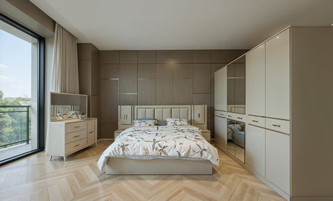 Bady Vera 6 PC full Bedroom set - 180*200 cm with wardrobe "Gold"