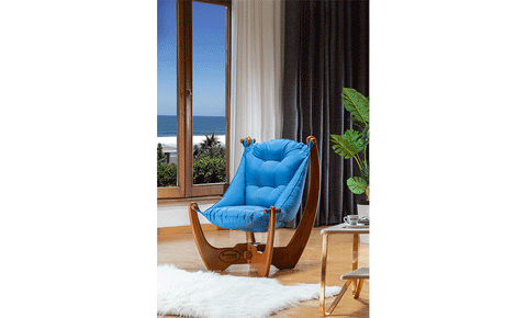 Joy chair ( blue color) - MK Kabbani Furniture