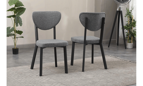 Alma Dining Set 4-seater - Black color
